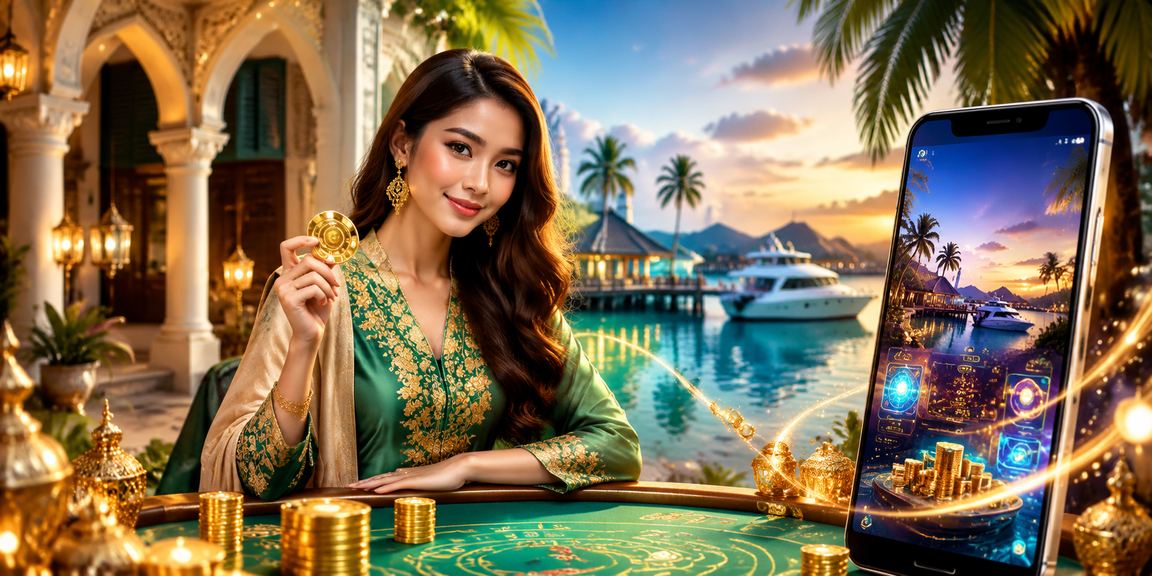 Kasino mudah alih bergaya Hari Raya Terengganu menggambarkan pengalaman bermain aplikasi 993 pada peranti Android